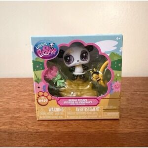 Littlest Pet Shop LPS Spring Stylers G7 #439 Panda Bear Bee Series